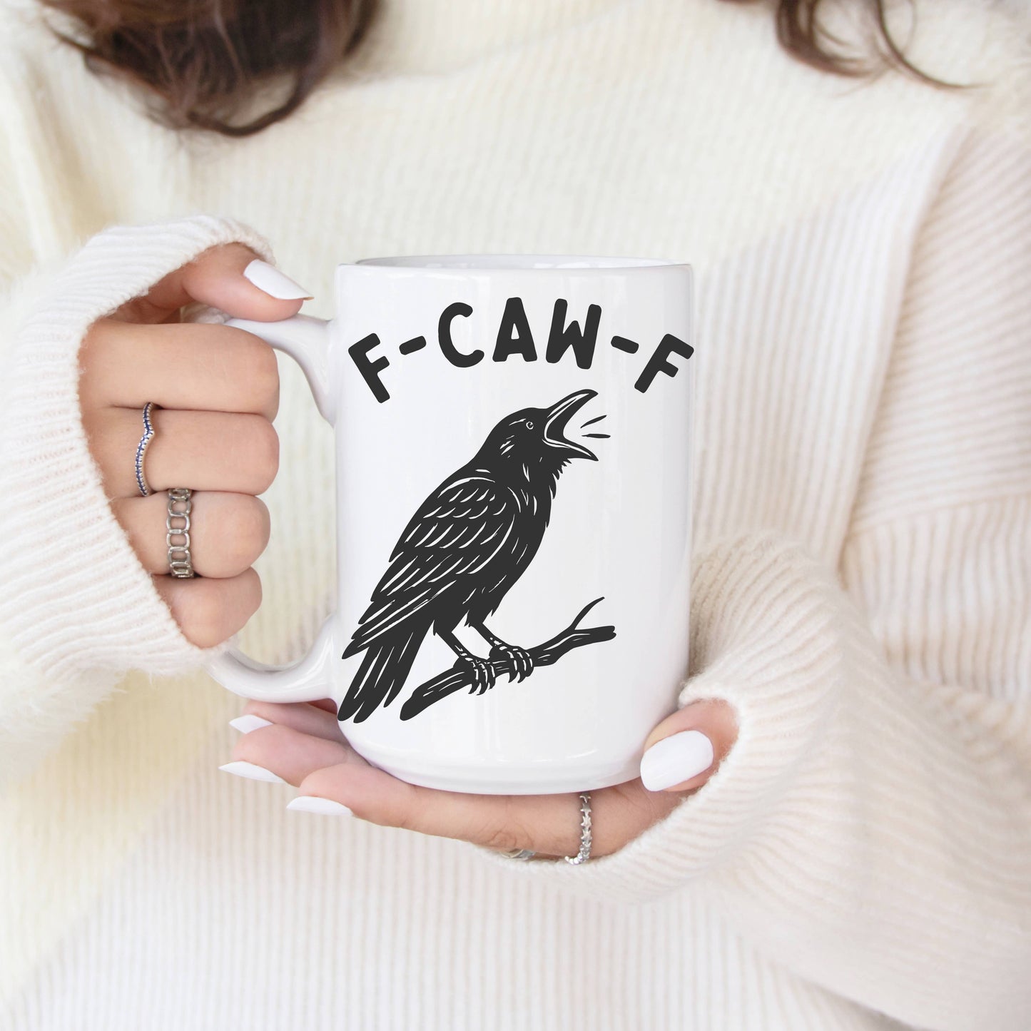F-Caw-F Crow 15 oz Mug