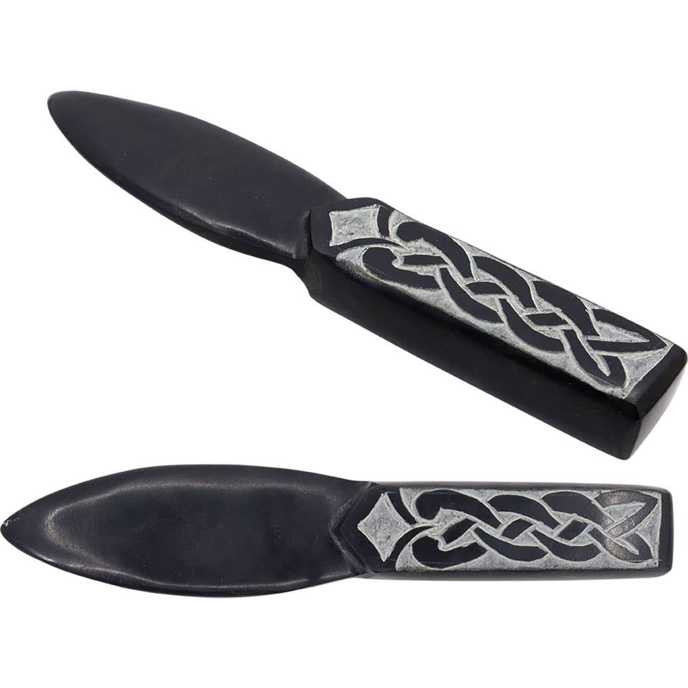Black Soapstone Athame