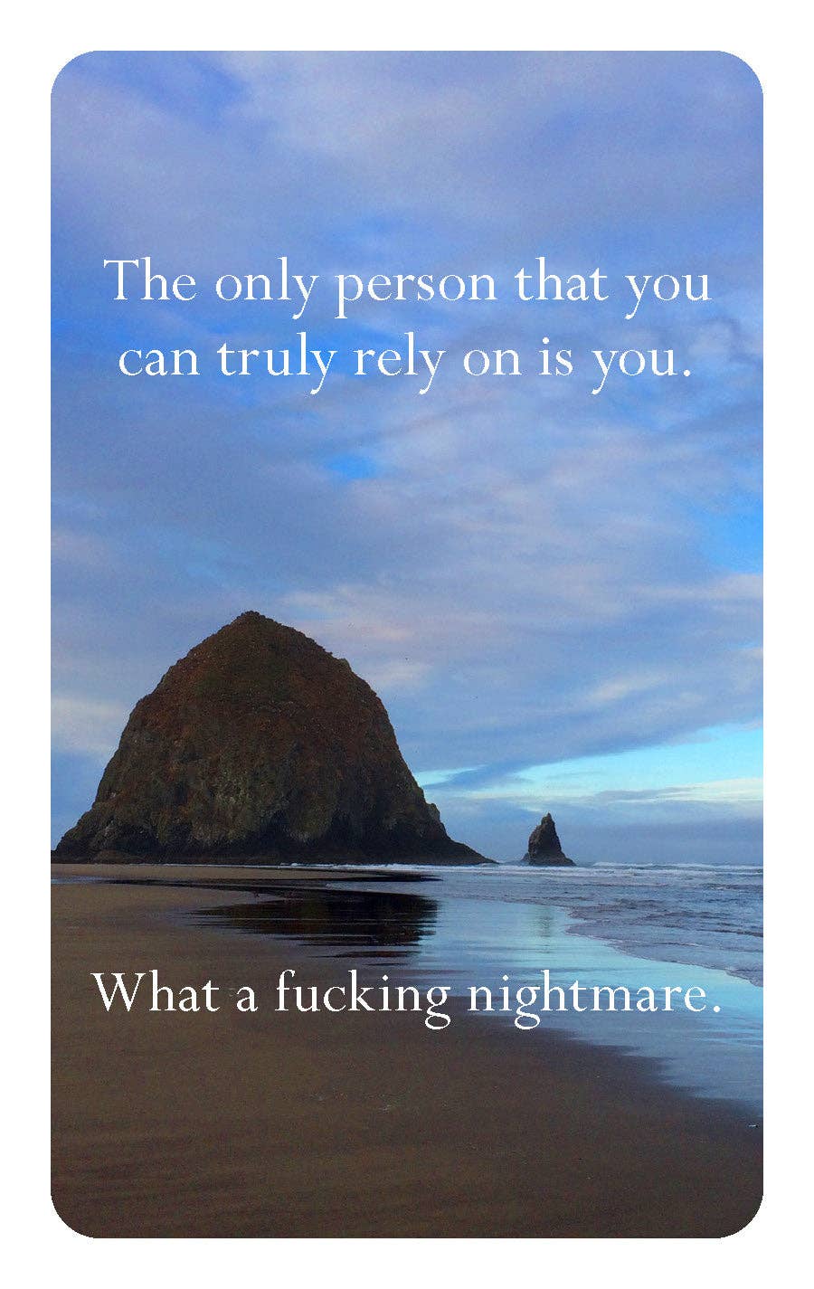 Disappointing Affirmations Deck by Dave Tarnowski