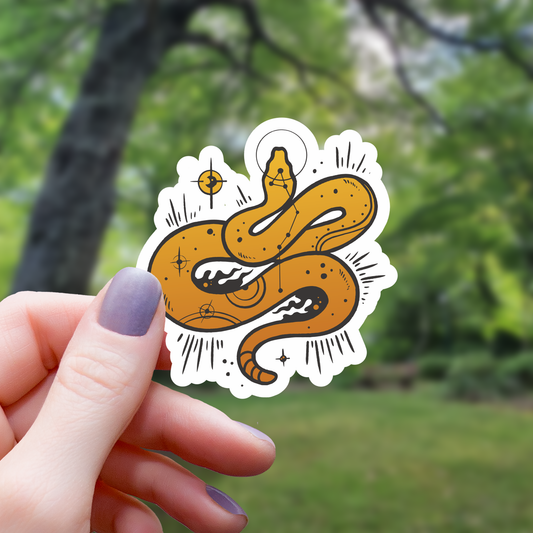 Astral Snake Astrology Sticker - 3"