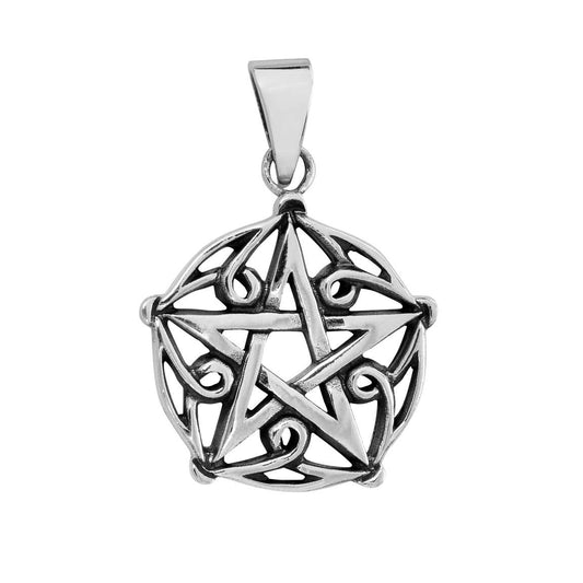 Patterned Pentagram Pendant