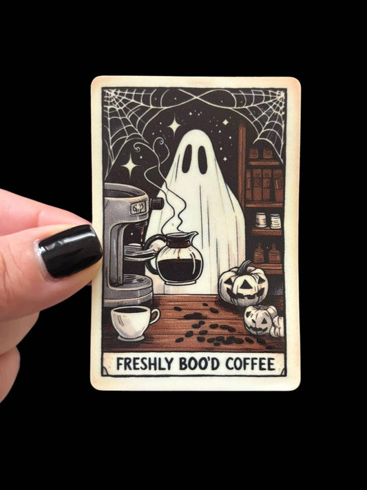 Freshly Boo’d Coffee Vinyl Sticker 