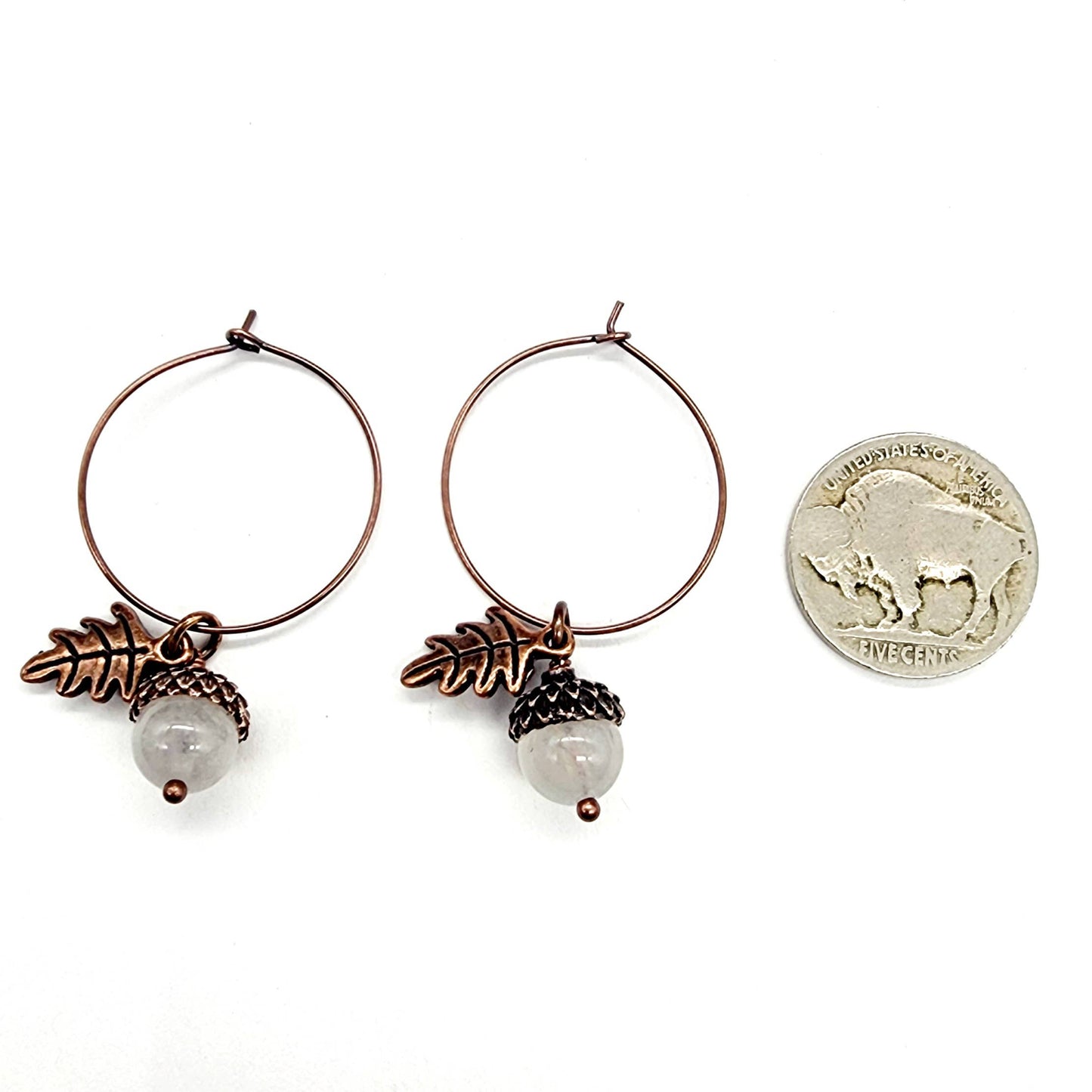 Acorn Earrings-Citrine