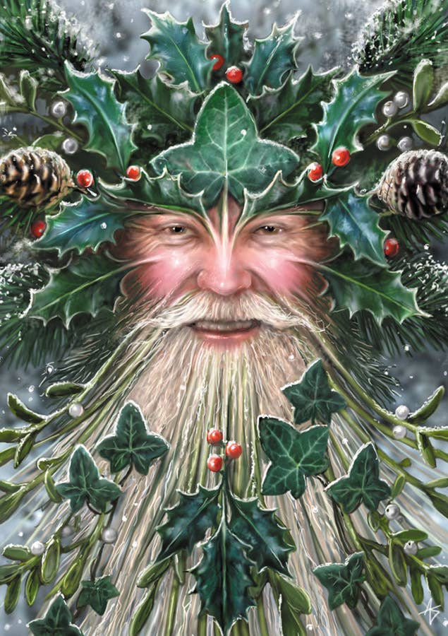 Spirit of Yule Greeting cards