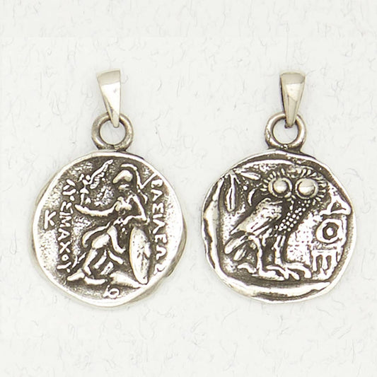 Greek Goddess Pewter Pendant Necklace - Athena