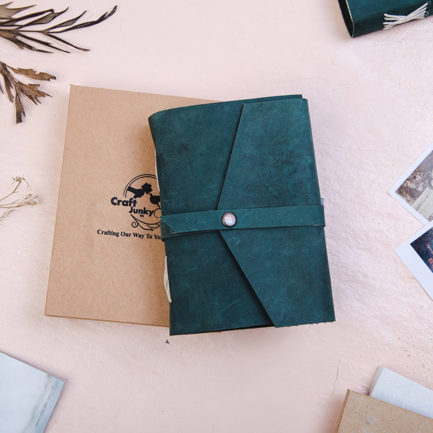 Teal Leather Journal