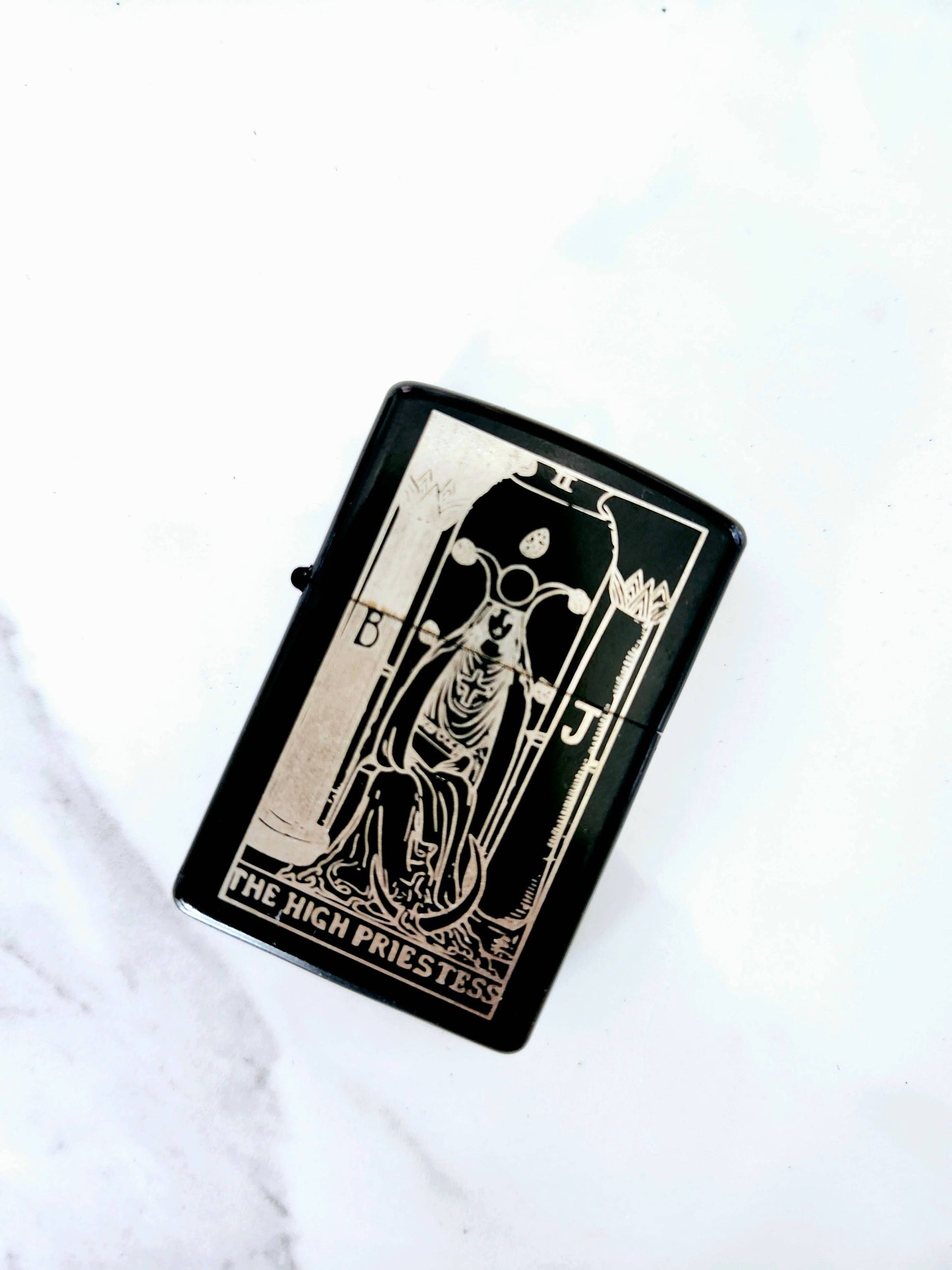 Engraved Flip Top Metal Windproof Lighter - Variety of Designs
