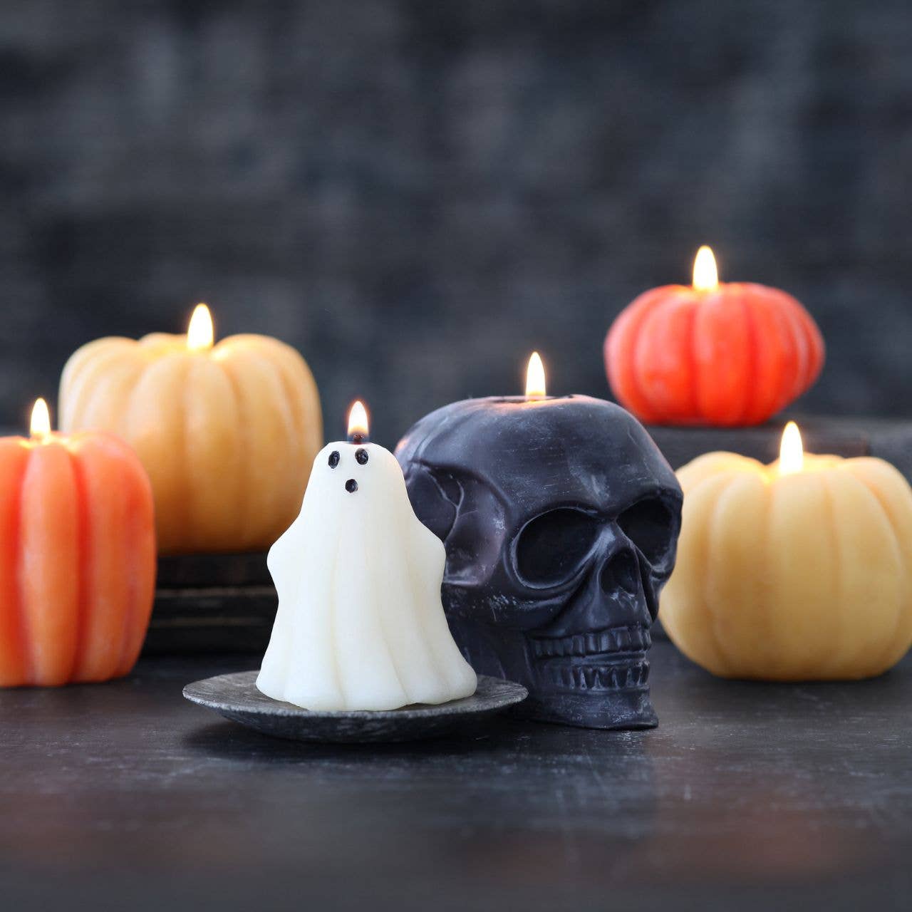 Sculpted Skull Candle 100% Beeswax Handcrafted