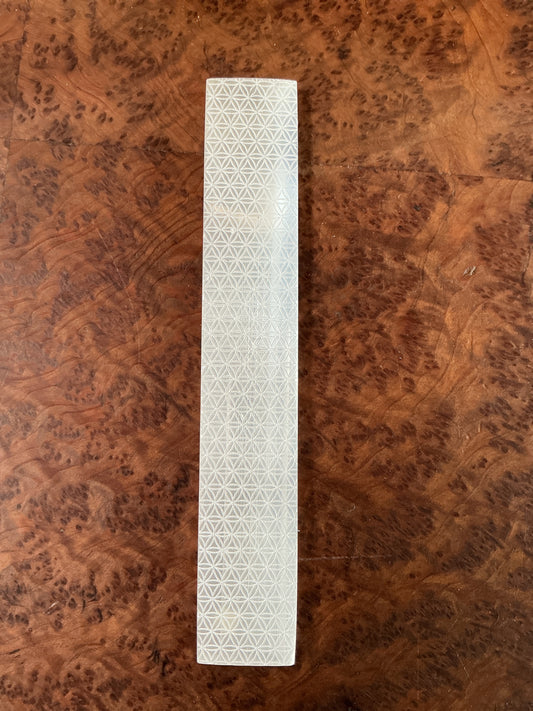 Flower of Life Selenite Charging Stick