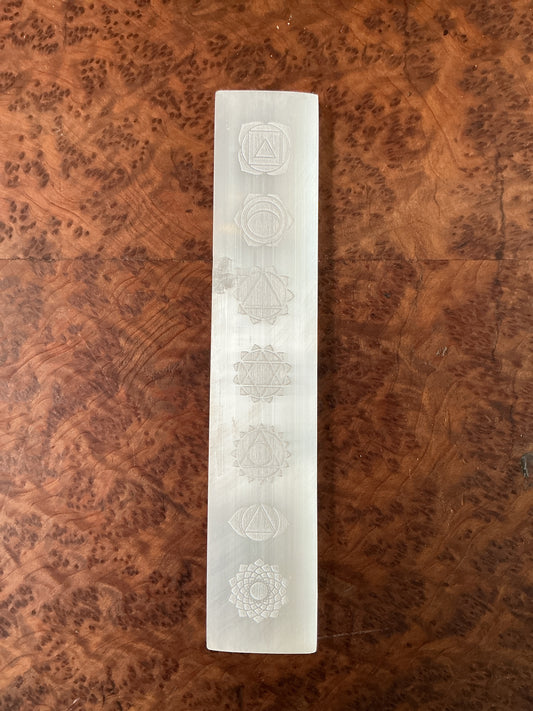 Chakra Selenite Charging Stick