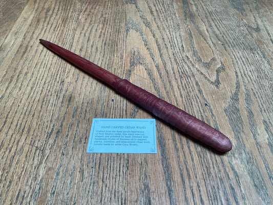 Cedar Heartwood Wand